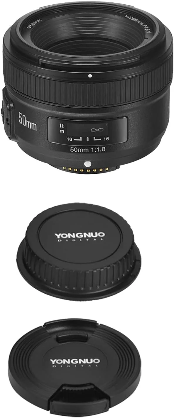 لنز استاندارد 50 میلیمتری YN50mm F1.8 AF با دیافراگم باز و فوکوس خودکار و دستی برای دوربینهای DSLR لنز استاندارد 50 میلیمتری YN50mm F1.8 AF با دیافراگم باز و فوکوس خودکار و دستی برای دوربینهای DSLR