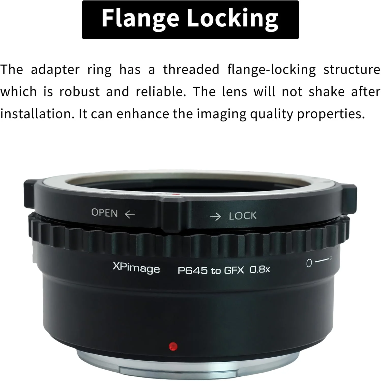 حلقه آداپتور کاهنده کانونی اپتیکال 0.8X سازگار با لنز Pentax 645 به دوربین Fujifilm GFX حلقه آداپتور کاهنده کانونی اپتیکال 0.8X سازگار با لنز Pentax 645 به دوربین Fujifilm GFX