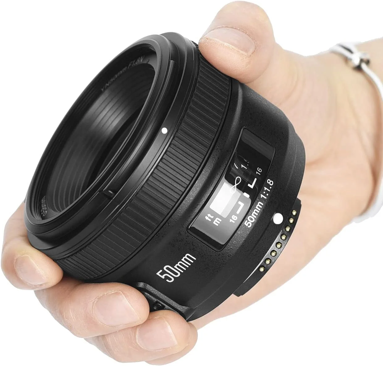 لنز استاندارد 50 میلیمتری YN50mm F1.8 AF با دیافراگم باز و فوکوس خودکار و دستی برای دوربینهای DSLR لنز استاندارد 50 میلیمتری YN50mm F1.8 AF با دیافراگم باز و فوکوس خودکار و دستی برای دوربینهای DSLR