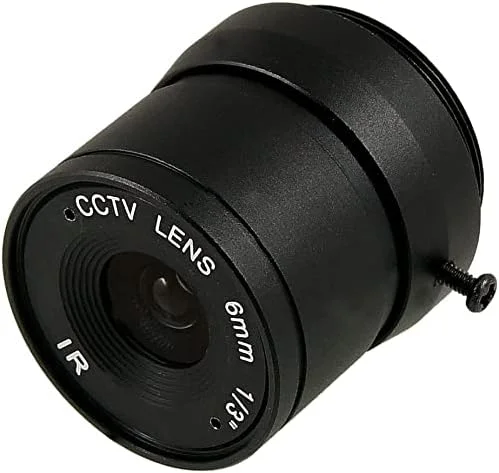 لنز دوربین مداربسته 6 میلی‌متری با مانت CS و برد IR و دیافراگم F1.2 و اندازه 1/3 اینچ