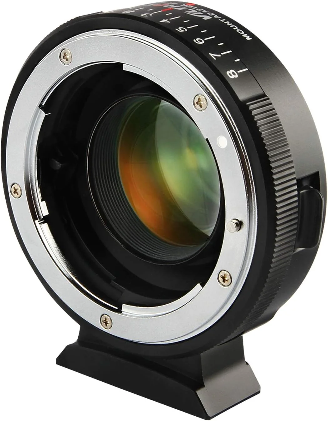 آداپتور لنز Viltrox NF-M43X با فوکوس دستی و کاهنده 0.71x به همراه کنترل دیافراگم برای لنزهای Nikon G D به دوربین های بدون آینه M4/3 GH5 GH4 GF9 GX85 GX8 E-M5 E-M10 E-PL3 Pen-F BMPCC