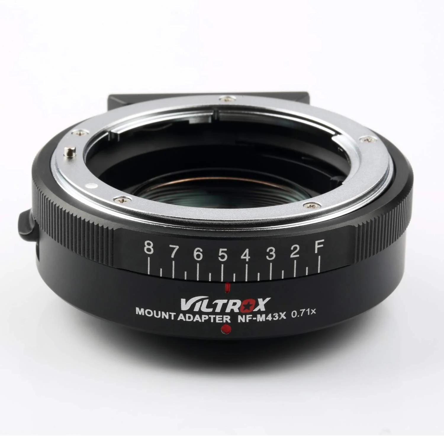 آداپتور لنز Viltrox NF-M43X با فوکوس دستی و کاهنده 0.71x به همراه کنترل دیافراگم برای لنزهای Nikon G D به دوربین های بدون آینه M4/3 GH5 GH4 GF9 GX85 GX8 E-M5 E-M10 E-PL3 Pen-F BMPCC آداپتور لنز Viltrox NF-M43X با فوکوس دستی و کاهنده 0.71x به همراه کنترل دیافراگم برای لنزهای Nikon G D به دوربین های بدون آینه M4/3 GH5 GH4 GF9 GX85 GX8 E-M5 E-M10 E-PL3 Pen-F BMPCC