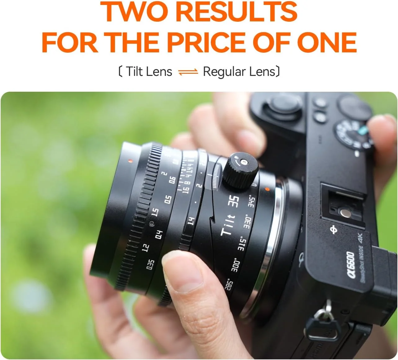 لنز تیلت شیفت 35mm f1.4 تیتیآرتیسان با مانت E و فوکوس دستی APS-C برای دوربینهای بدون آینه A6500 A6600 A6700 NEX-5C NEX-6 NEX-7 ZVE-10 ZVE-10II FX30 A7M4 A7R5 A7S3 A7CR A1 A9 ZV-E1 لنز تیلت شیفت 35mm f1.4 تیتیآرتیسان با مانت E و فوکوس دستی APS-C برای دوربینهای بدون آینه A6500 A6600 A6700 NEX-5C NEX-6 NEX-7 ZVE-10 ZVE-10II FX30 A7M4 A7R5 A7S3 A7CR A1 A9 ZV-E1