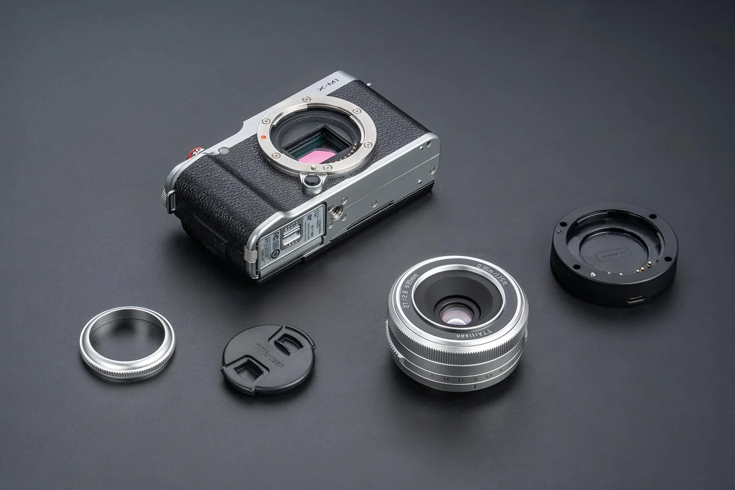 لنز TTArtisan 27mm F2.8 با بدنه فلزی و فوکوس خودکار سازگار با مانت FujiFilm FX - نقره ای