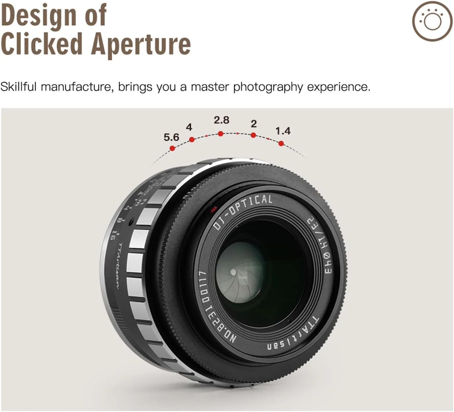 لنز دوربین 23mm F1.4 APS-C با فوکوس دستی TTArtisan برای Sony E-Mount A5000 A5100 A6000 A6100 A6300 A6400 A6500 A6600 NEX-3 NEX-3N NEX-3R NEX-5T NEX-5R NEX-5 A7IV A7R5 A7S A9 II A1