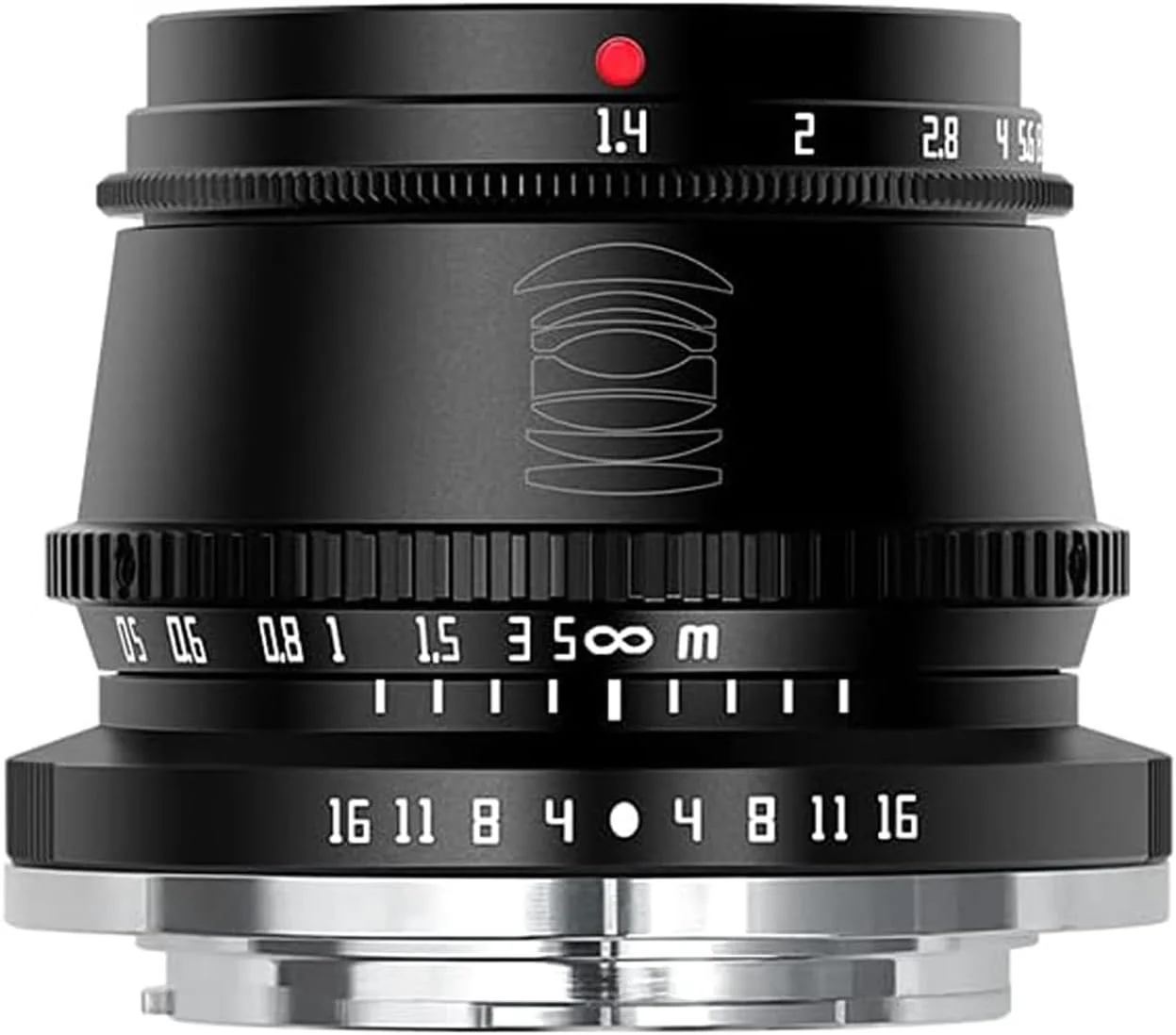 لنز 35mm f1.4 APS-C با بدنه فلزی TTArtisan سازگار با مانت Fuji FX - مشکی