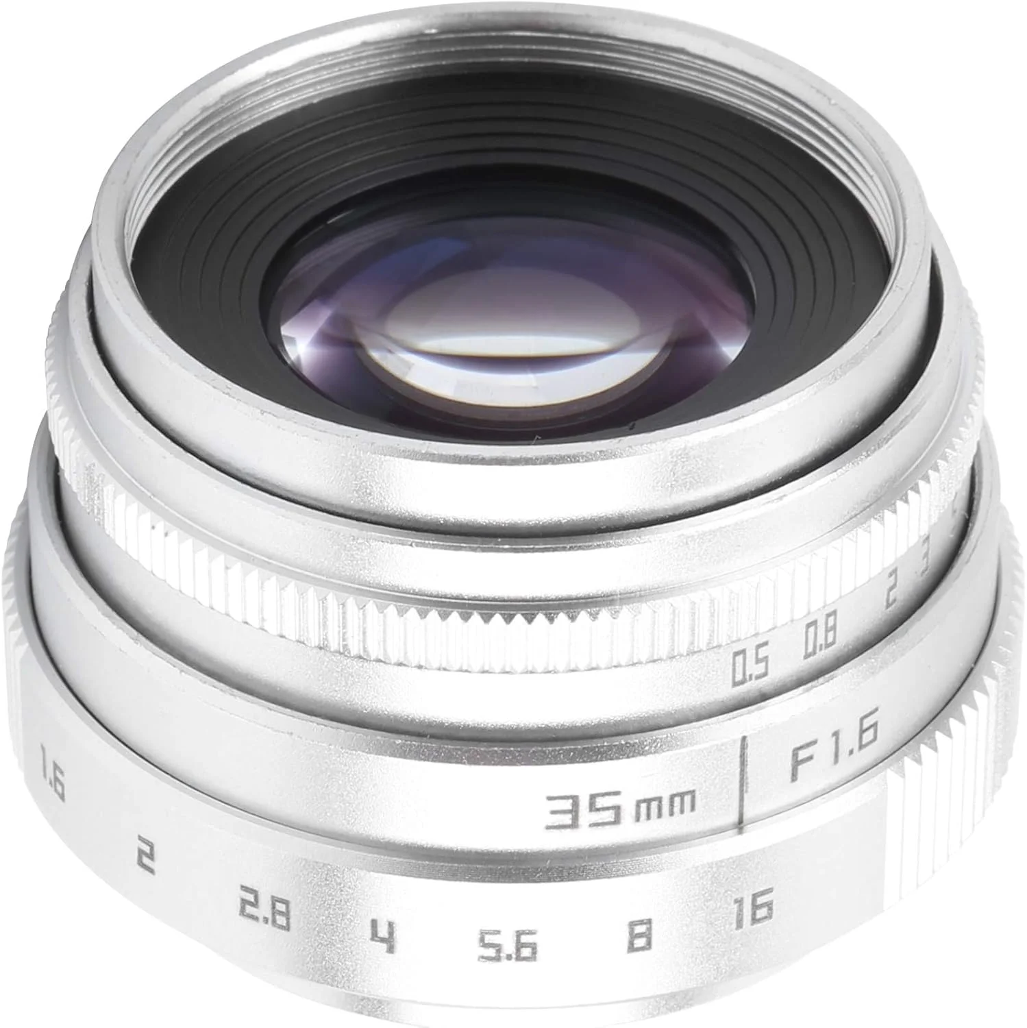 لنز ۳۵ میلیمتری F1.6 با دهانه C-mount و پوشش چند لایه MC برای کیفیت تصویر روان، نزدیکترین فاصله فوکوس ۰ (نقره ای) لنز ۳۵ میلیمتری F1.6 با دهانه C-mount و پوشش چند لایه MC برای کیفیت تصویر روان، نزدیکترین فاصله فوکوس ۰ (نقره ای)