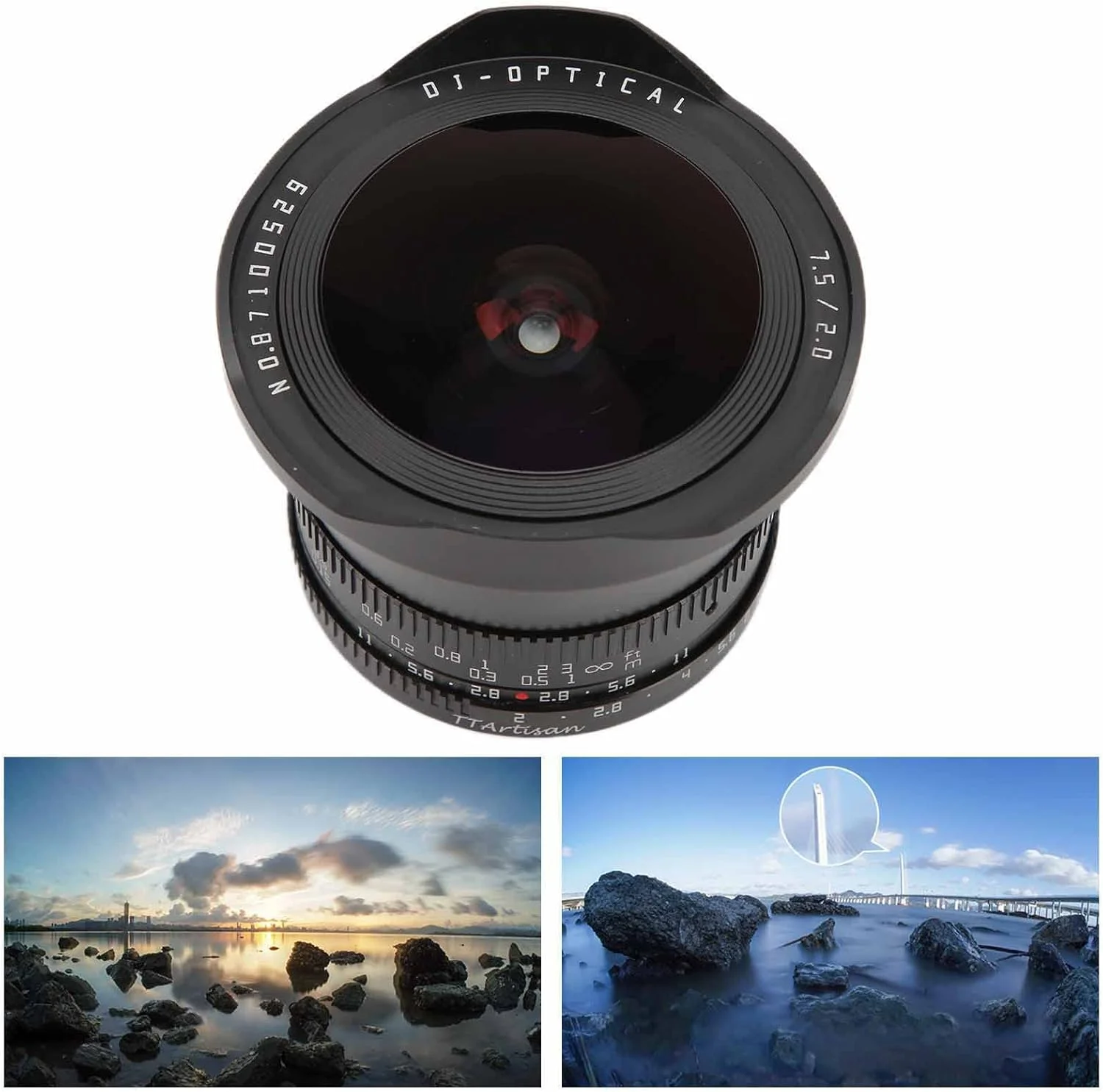 لنز چشمماهی 7.5 میلیمتری F2.0 با مانت E تیتیآرتیسان با فوکوس دستی به همراه فیلتر ND1000 مناسب برای A6600 A6400 و سایر ابزارها و لوازم جانبی فیلمبرداری لنز چشمماهی 7.5 میلیمتری F2.0 با مانت E تیتیآرتیسان با فوکوس دستی به همراه فیلتر ND1000 مناسب برای A6600 A6400 و سایر ابزارها و لوازم جانبی فیلمبرداری