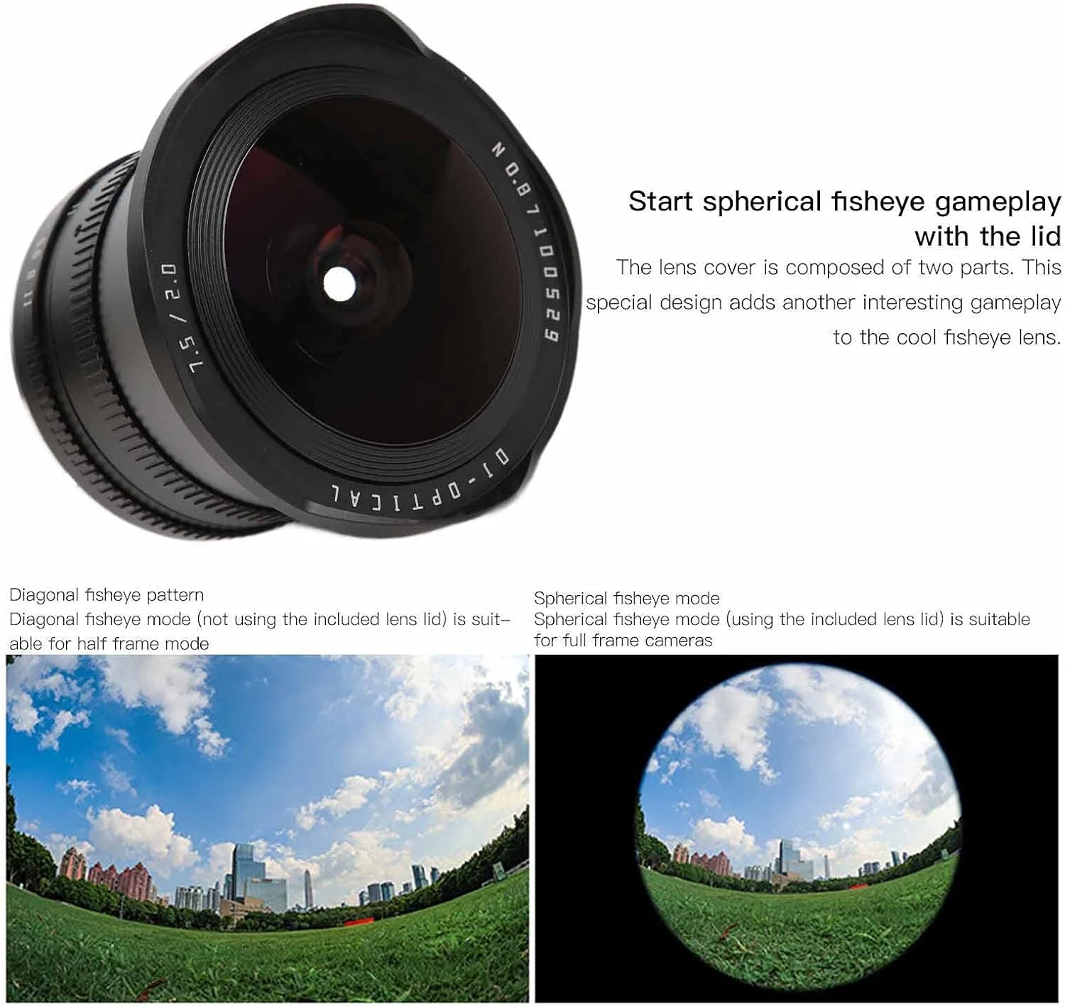 لنز چشمماهی 7.5 میلیمتری F2.0 با مانت E تیتیآرتیسان با فوکوس دستی به همراه فیلتر ND1000 مناسب برای A6600 A6400 و سایر ابزارها و لوازم جانبی فیلمبرداری لنز چشمماهی 7.5 میلیمتری F2.0 با مانت E تیتیآرتیسان با فوکوس دستی به همراه فیلتر ND1000 مناسب برای A6600 A6400 و سایر ابزارها و لوازم جانبی فیلمبرداری