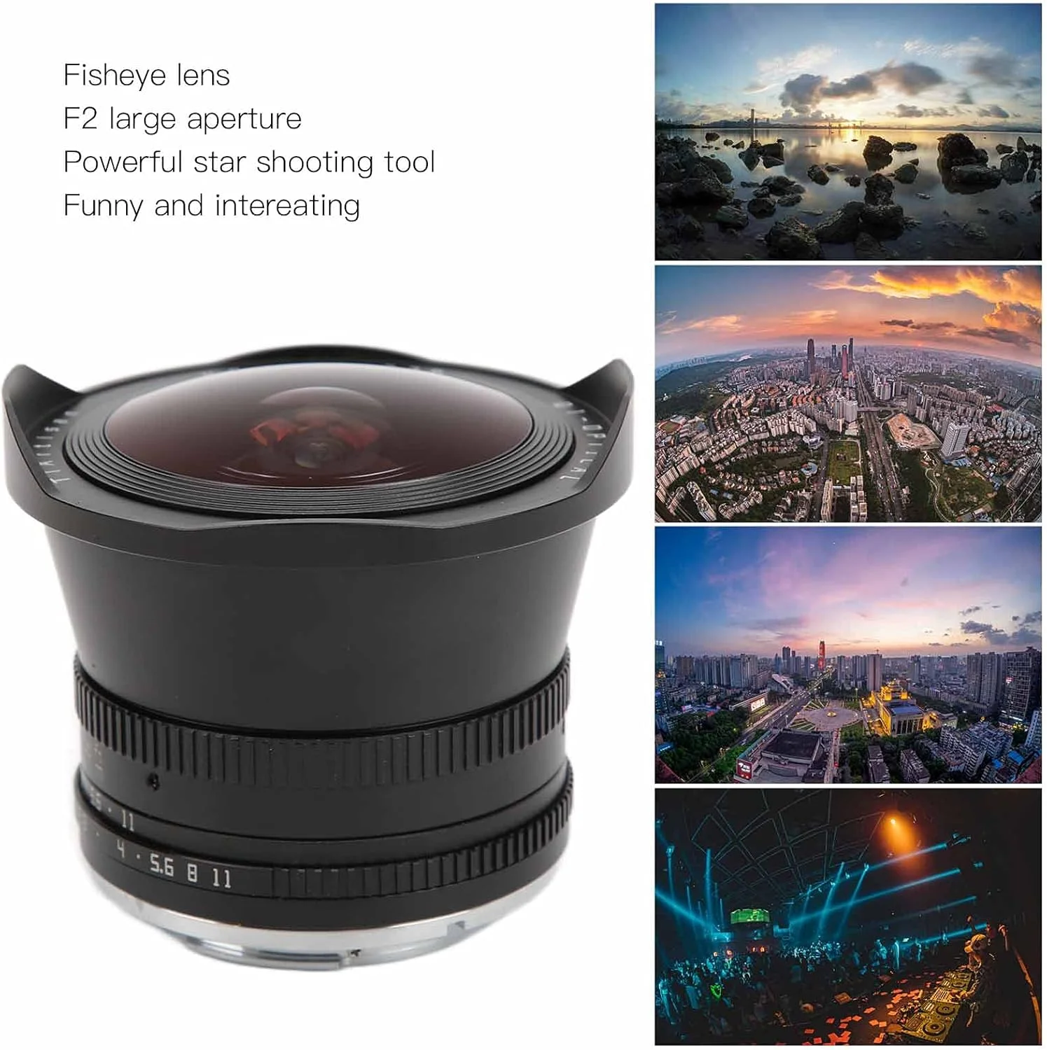 لنز چشمماهی 7.5 میلیمتری F2.0 با مانت E تیتیآرتیسان با فوکوس دستی به همراه فیلتر ND1000 مناسب برای A6600 A6400 و سایر ابزارها و لوازم جانبی فیلمبرداری لنز چشمماهی 7.5 میلیمتری F2.0 با مانت E تیتیآرتیسان با فوکوس دستی به همراه فیلتر ND1000 مناسب برای A6600 A6400 و سایر ابزارها و لوازم جانبی فیلمبرداری