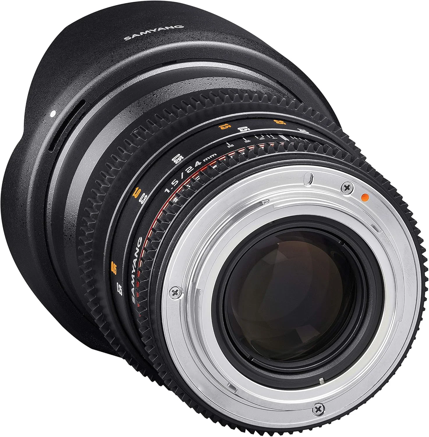 لنز ویدیویی 24 میلیمتری Samyang T1.5 Vdslr Ii با فوکوس دستی برای دوربینهای میکرو چهار سوم لنز ویدیویی 24 میلیمتری Samyang T1.5 Vdslr Ii با فوکوس دستی برای دوربینهای میکرو چهار سوم