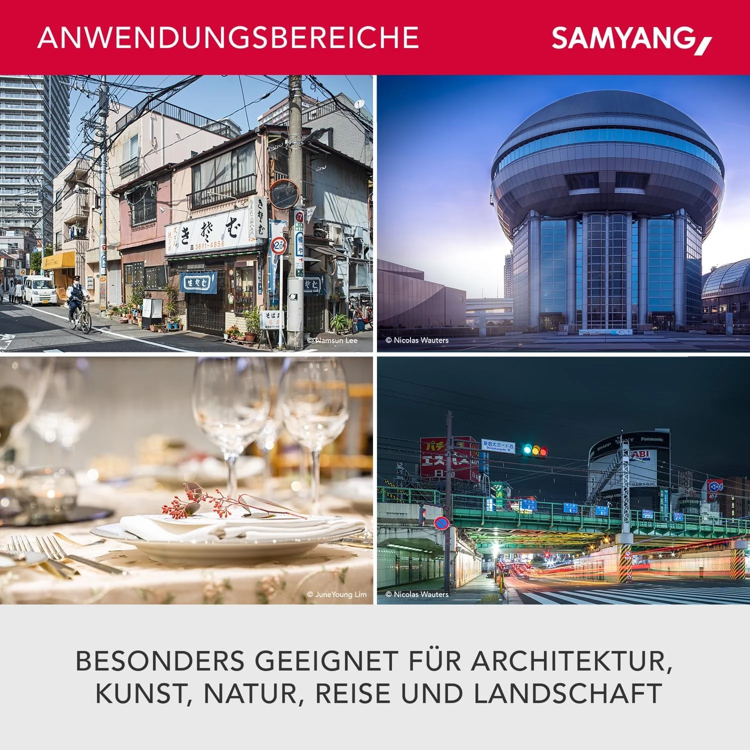 لنز 24 میلی‌متری Samyang با دیافراگم F3.5 و فوکوس دستی Tilt-Shift برای Sony-E