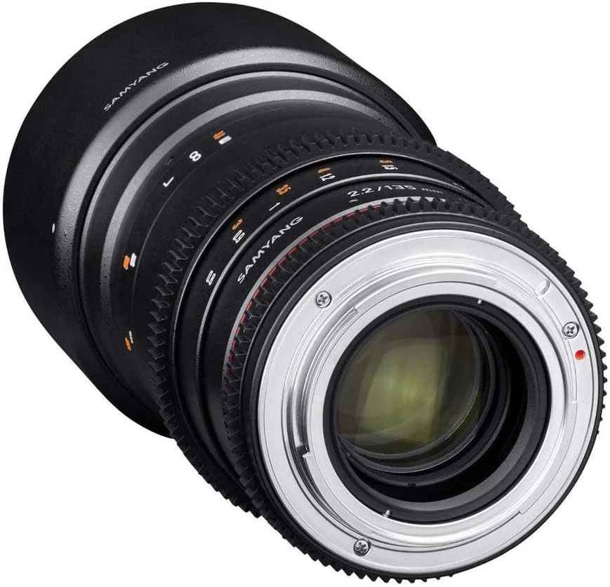 لنز ویدئویی 135 میلی‌متری Samyang با دیافراگم T2.2 و فوکوس دستی VDSLR برای Sony-E