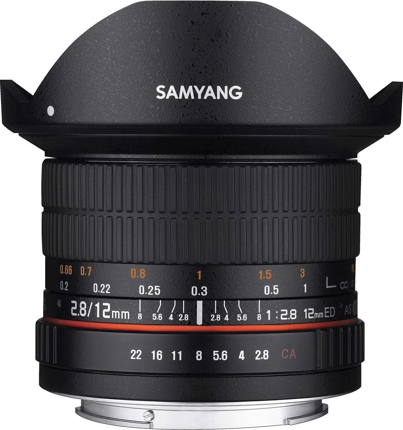لنز فیش آی 12 میلی متری Samyang با دیافراگم F2.8 و فوکوس دستی برای فوجی X