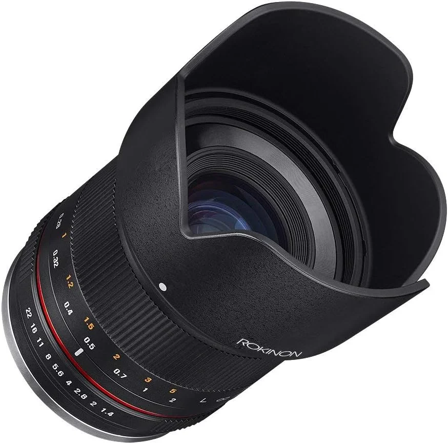 لنز 21mm f/1.4 با فوکوس دستی Rokinon برای دوربین های بدون آینه Canon EOS M - مشکی