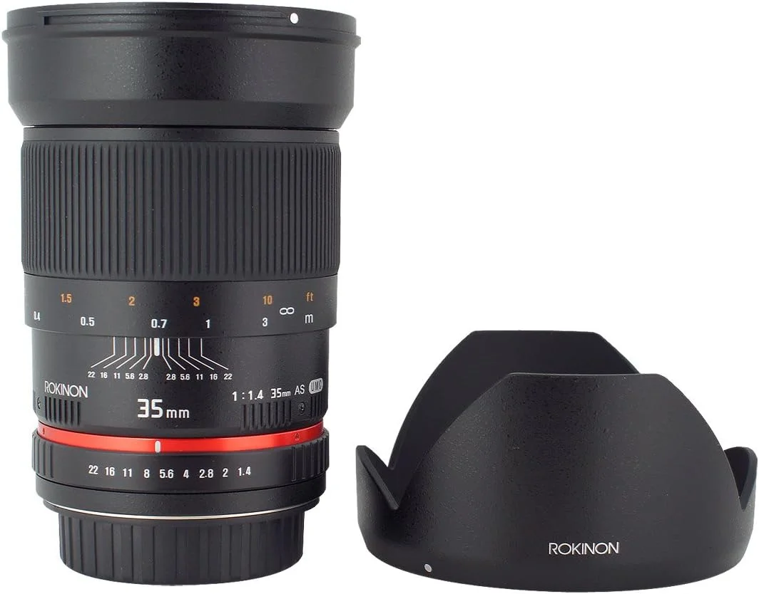 لنز 35mm F/1.4 Rokinon برای دوربین های کانن
