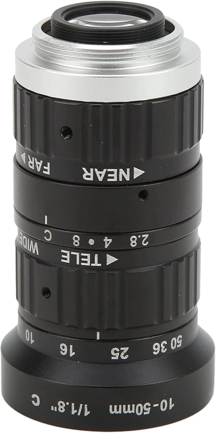 لنز سی مانت REHOOF با فاصله کانونی 10 تا 50 میلی‌متر و دیافراگم F2.8، لنز صنعتی با فوکوس دستی برای ابزارهای دیجیتال و لوازم جانبی فیلمبرداری