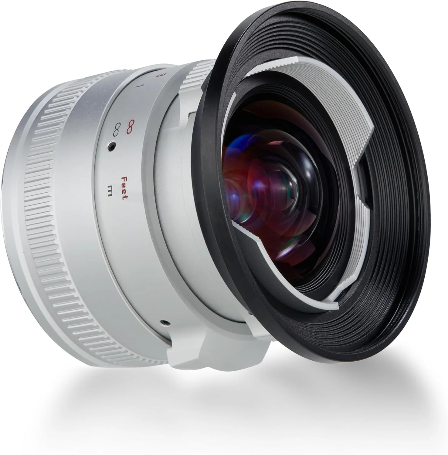 لنز 12mm F2 II پرگیر برای فوجی X، لنز زاویه باز APS-C با فوکوس دستی، طراحی دیافراگم کلیکی، سازگار با دوربین های فوجی X مانت X-T30II X-T100 X-A7 X-A10 X-E3 X-E4 X-Pro3 X-H2S X-M1 X-S10 (نقره ای)