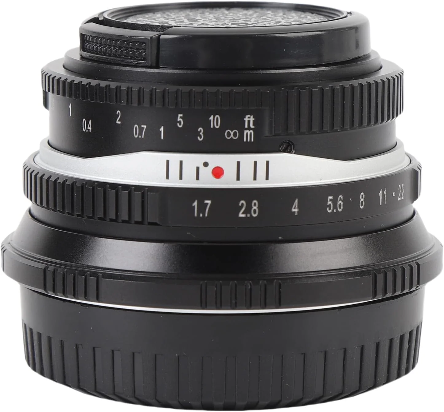 لنز پرایم 25mm F1.7، لنز فوکوس دستی دوربین 25mm F1.7 با مانت FX برای فوجی X-E1 X-E2 X-A5 X-A7 X-S10 X-S1 X-M5 (مشکی)
