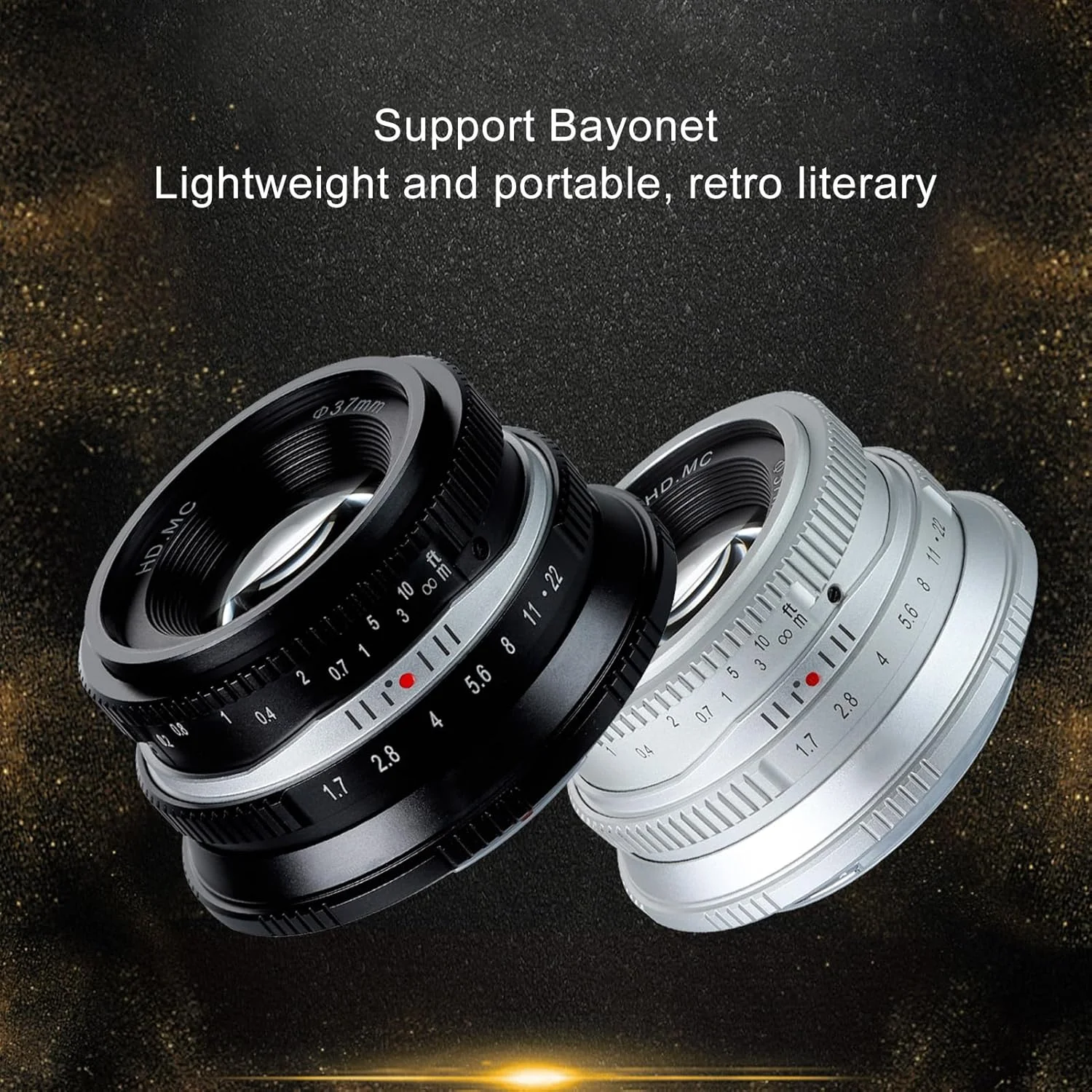 لنز پرایم 25mm F1.7، لنز فوکوس دستی دوربین 25mm F1.7 با مانت FX برای فوجی X-E1 X-E2 X-A5 X-A7 X-S10 X-S1 X-M5 (مشکی)