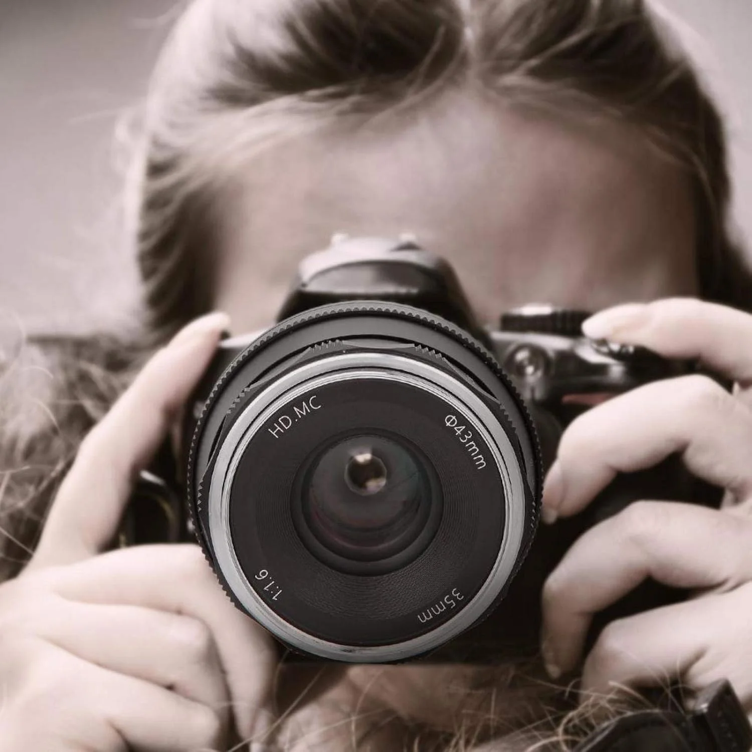 لنز ۳۵ میلی‌متری با مانت FX و فوکوس دستی مناسب برای دوربین فوجی‌فیلم XT3 XT100 XT (مشکی)