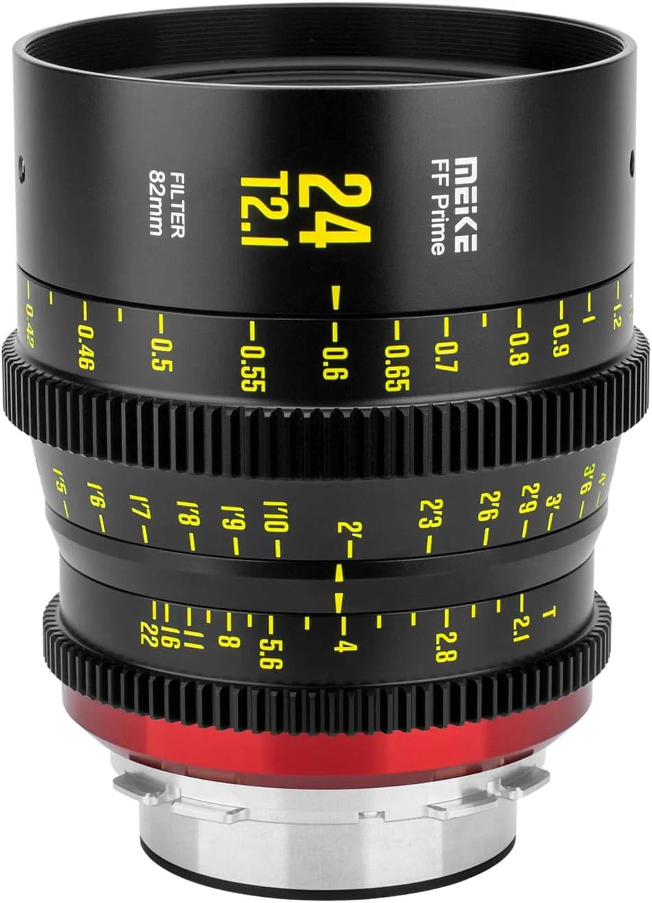 لنز سینمایی 24mm T2.1 فول فریم با فوکوس دستی MEKE سازگار با دوربین های سینمایی Arri PL-Mount