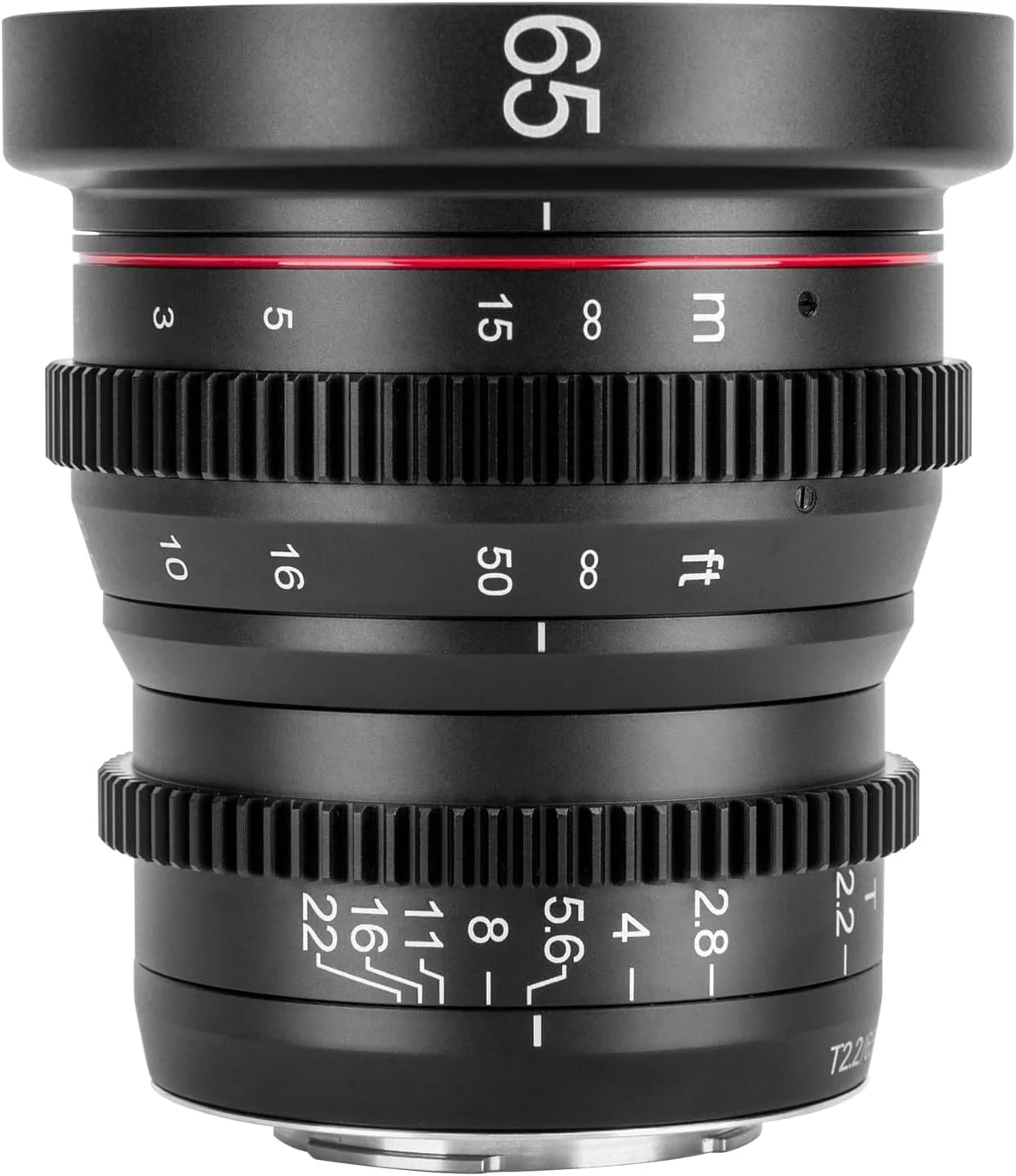 لنز سینمایی 65mm T2.2 MEKE با دیافراگم بزرگ و فوکوس دستی 4K برای مانت میکرو چهار سوم سازگار با دوربین های Olympus Panasonic Lumix و BMPCC 4K Zcam E2