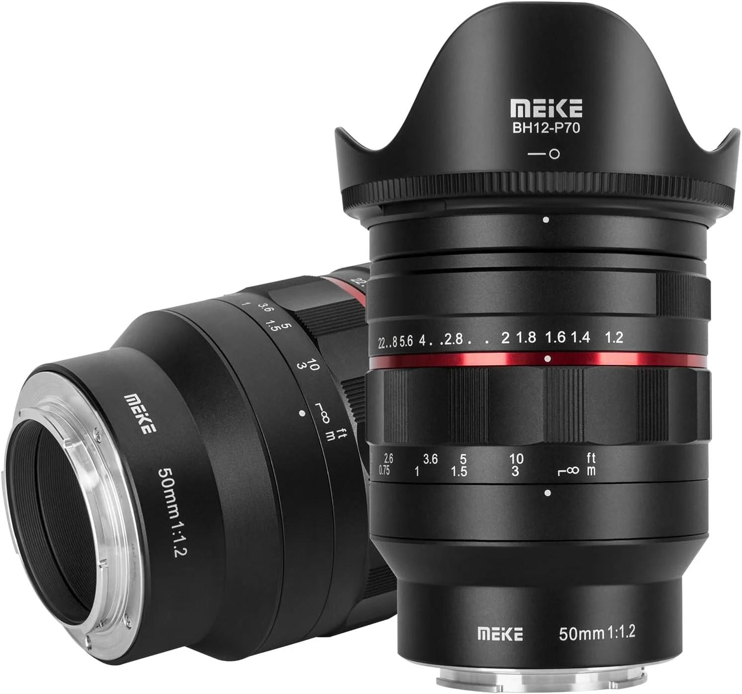 لنز 50mm F1.2 با دهانه باز بزرگ و فوکوس دستی MEKE، سازگار با دوربین‌های Sony E-Mount مدل‌های A7SIII A9II A7RIV A7IV A7III A9 A7II A7RII A7C A7CII