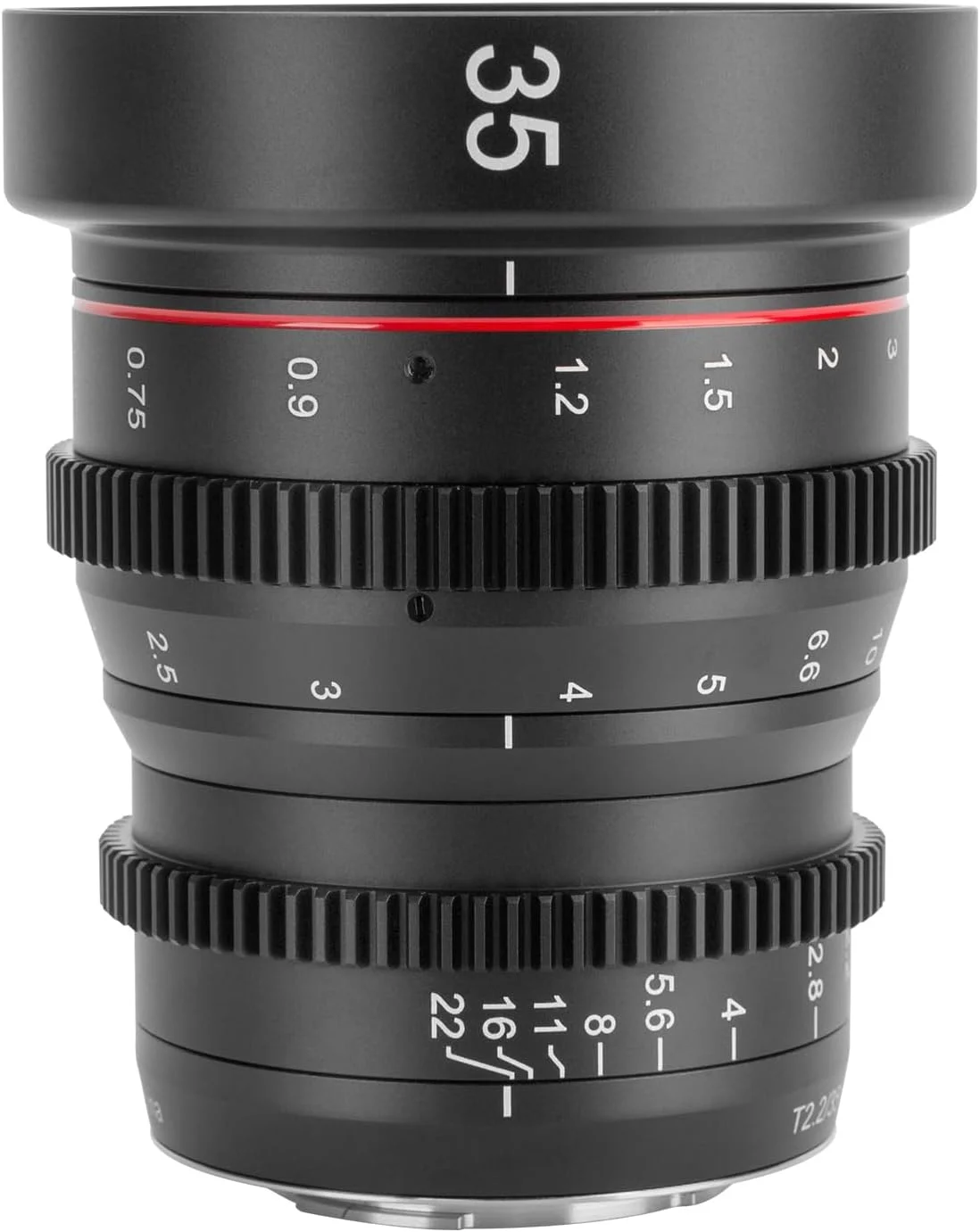 لنز سینمایی ۳۵ میلی‌متری MEKE T2.2 با دیافراگم باز، فوکوس دستی، کمترین اعوجاج و کیفیت 4K، مناسب برای دوربین‌های Micro Four Thirds M43 MFT سازگار با Olympus Panasonic Lumix BMPCC 4K Zcam E2 GH5 GH6 GH7