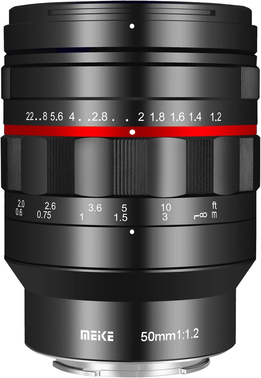 لنز 50mm F1.2 با دهانه باز بزرگ و فوکوس دستی MEKE، سازگار با دوربین‌های Sony E-Mount مدل‌های A7SIII A9II A7RIV A7IV A7III A9 A7II A7RII A7C A7CII