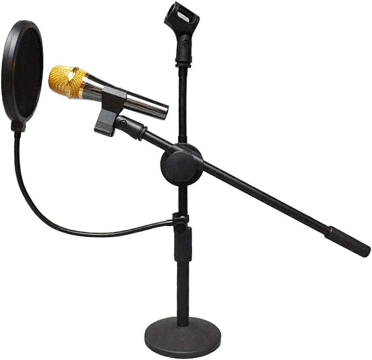 فیلتر پاپ میکروفون استودیویی دو لایه مشکی