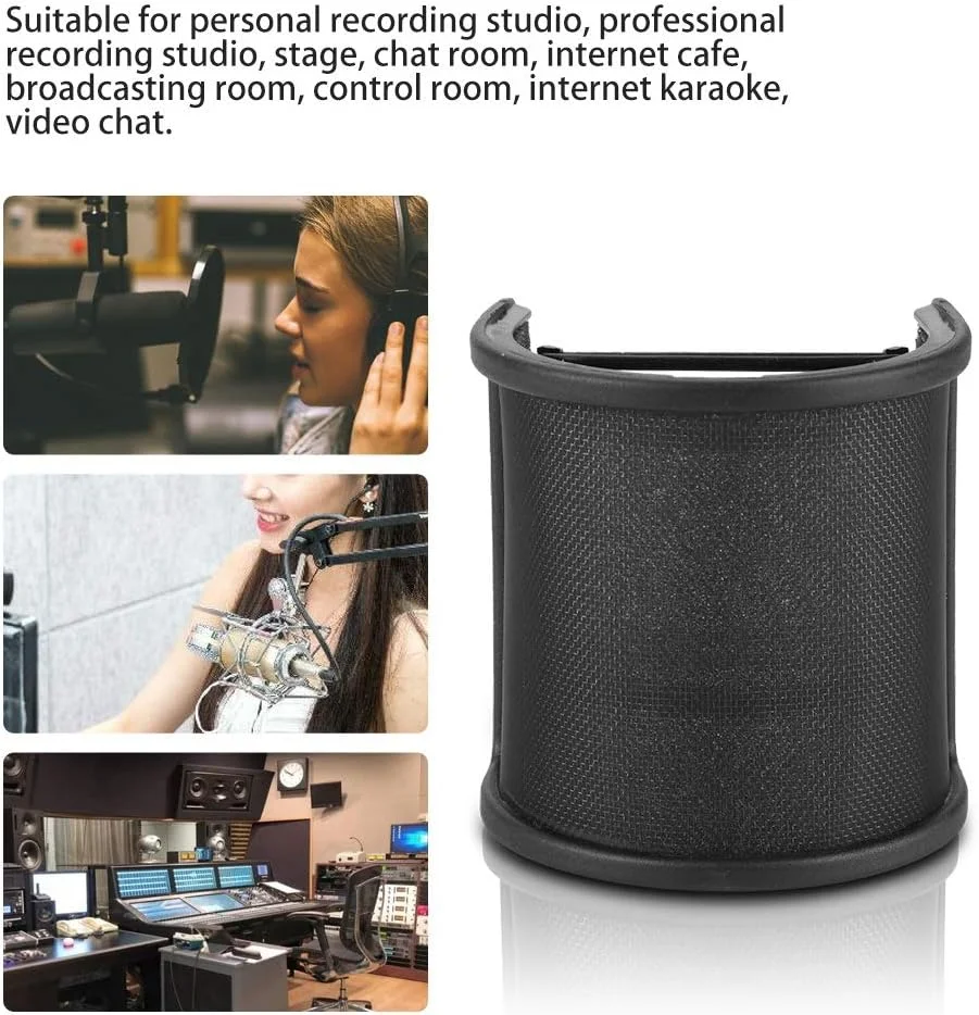 فیلتر پاپ میکروفون، ماسک فیلتر پاپ، محافظ فیلتر میکروفون، مناسب اتاق گفتگو، کافی نت، اتاق پخش