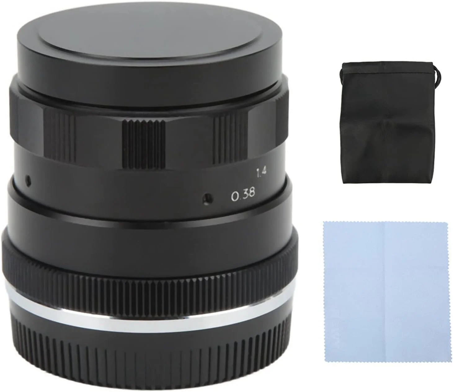 لنز 50 میلی‌متری F1.8 با فوکوس دستی و ثابت برای میکرو 4/3 Epm1 Epm2 E‑PL1 E‑PL2، مناسب برای گل‌ها، غذا و مسافرت