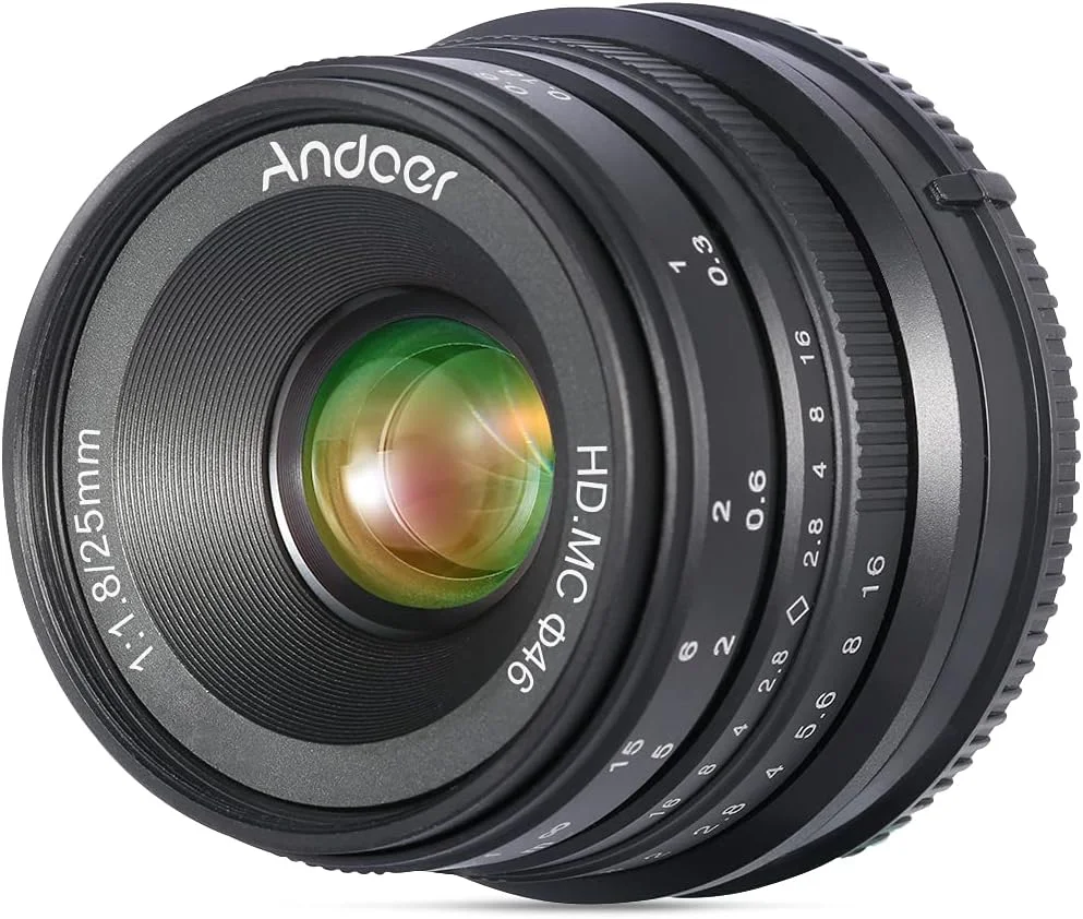 لنز دوربین 25mm F1.8 APS-C با فوکوس دستی و دیافراگم باز، جایگزینی مناسب برای دوربین های بدون آینه E-Mount مدل A7III/A9/NEX 3 3N/NEX 5 5T 5R/NEX 6