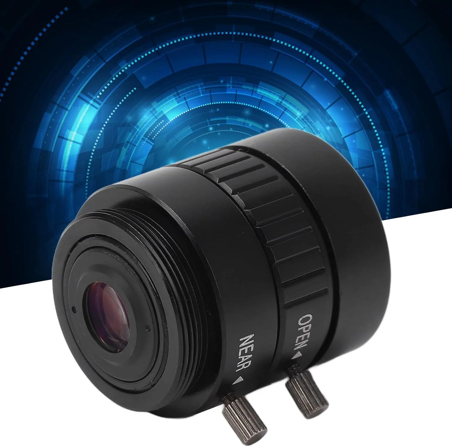 لنز آلیاژ آلومینیوم 3 مگاپیکسل CS با فاصله کانونی 4 میلی‌متر، فوکوس دستی و دیافراگم قابل تنظیم برای دوربین‌های مداربسته