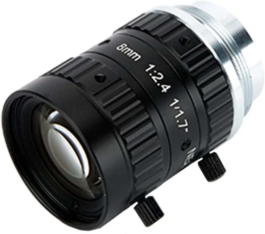 لنز ثابت 8 میلی‌متری 12 مگاپیکسلی f/2.4 با مانت C، مناسب برای دوربین‌های صنعتی با رزولوشن بالا