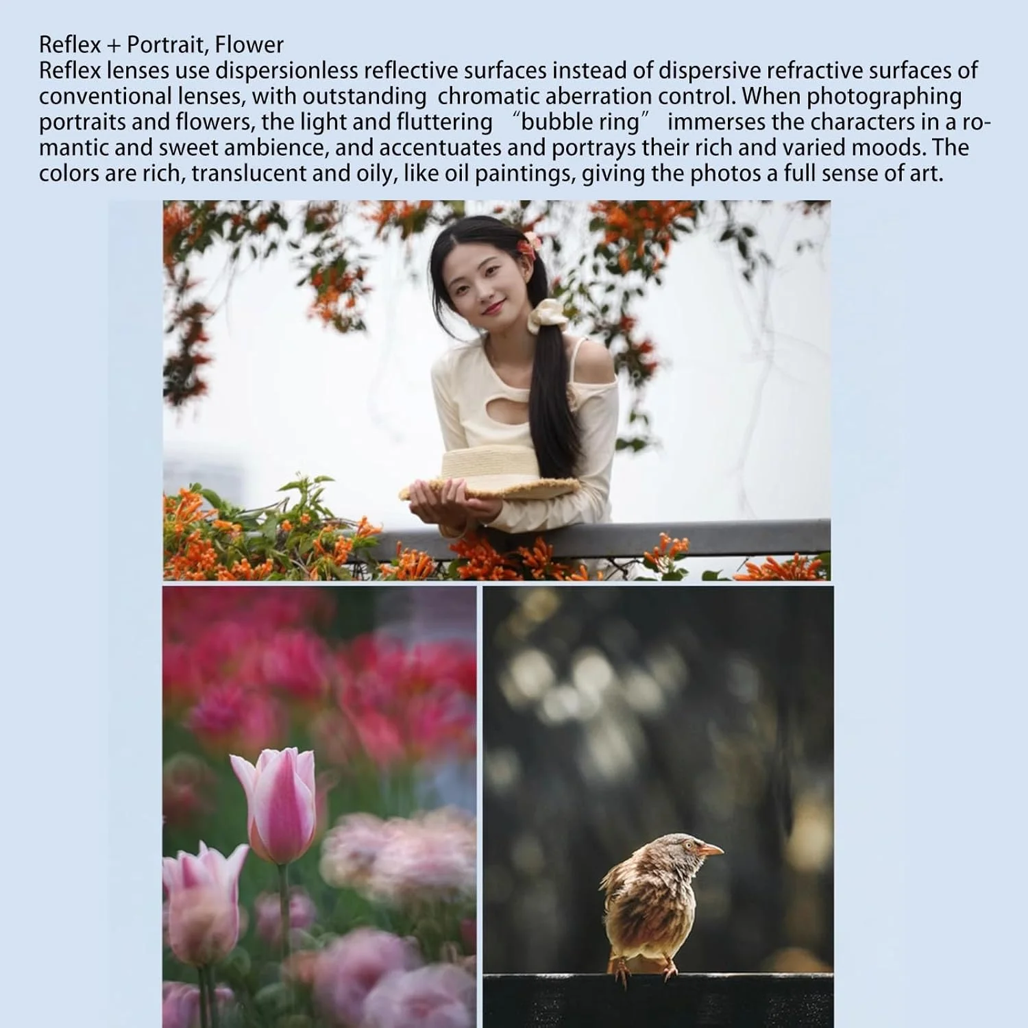 لنز دوربین 240mm F5.6 آلیاژ آلومینیوم با شیشه اپتیکال و افکت بوکه دوناتی منحصر به فرد برای دوربین های بدون آینه با مانت Z مدل D850 D810 D780، طراحی سبک و جمع و جور برای عکاسی در فضای باز