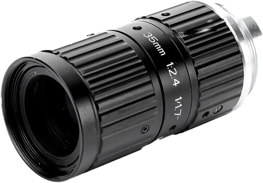 لنز 12 مگاپیکسل 35 میلی‌متری 1/1.7 اینچی با فوکوس ثابت f/2.4 مانت C، لنزهای دوربین صنعتی با رزولوشن بالا و دید ماشینی با دریچه دیافراگم دستی