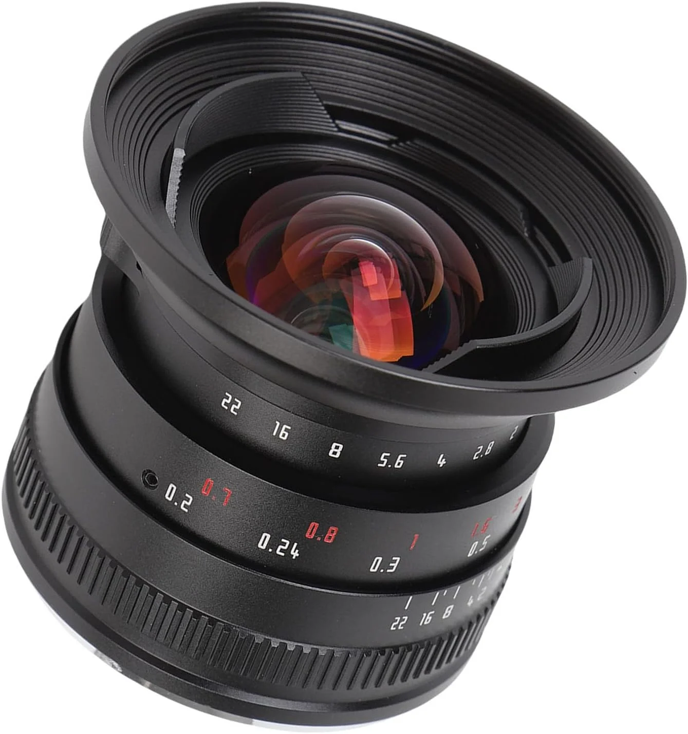 لنز 12 میلی‌متری F2.0 با دیافراگم بزرگ APS -C FILLLINSE، پوشش ضد بازتاب نور برای GF8 GH5 GH6 (مشکی)