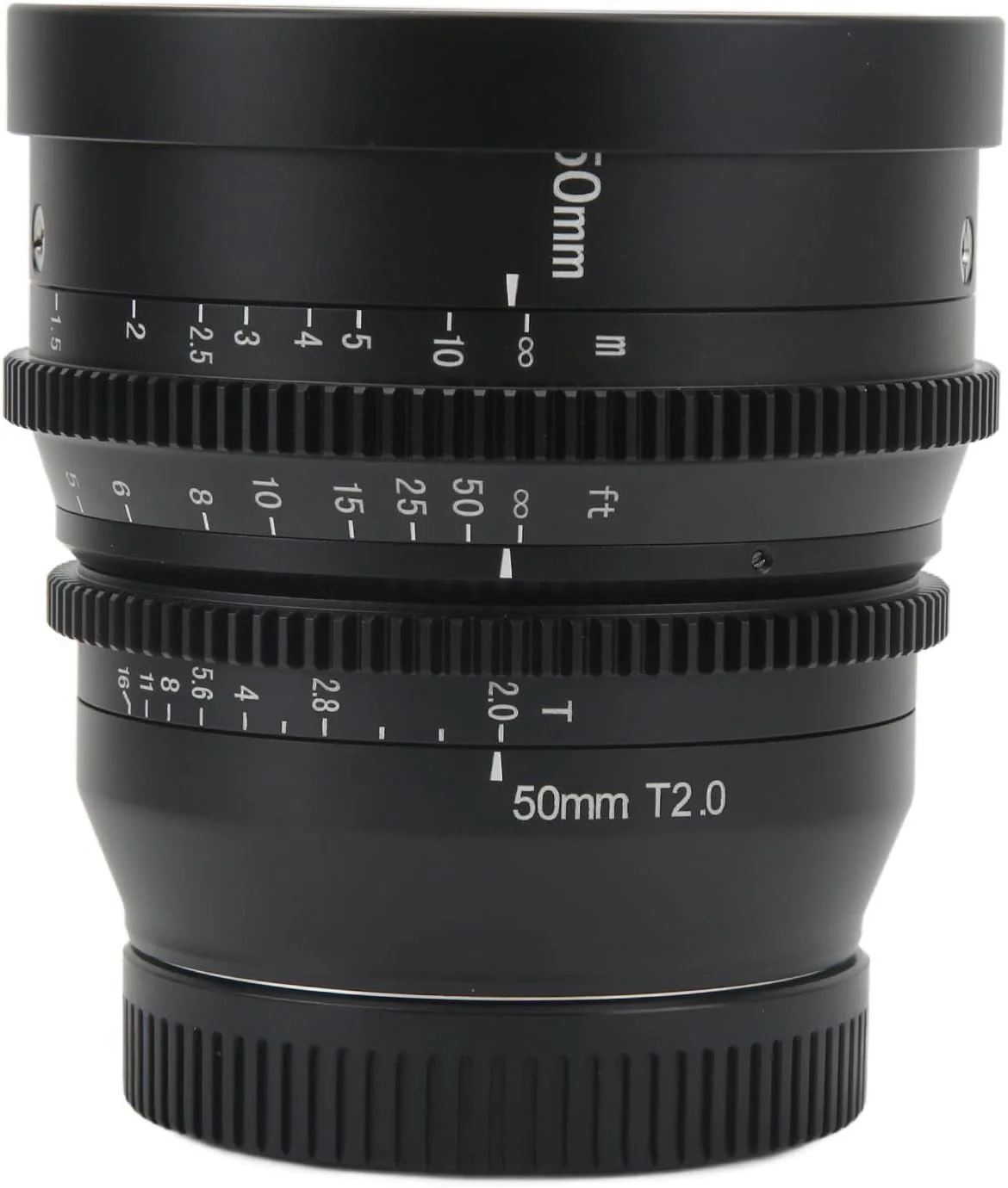 لنز سینمایی 50mm T2.0 GOWENIC با دیافراگم بزرگ، فول فریم، فوکوس دستی، مناسب برای دوربین های R RED, R3, R5, R6, RP با دهانه اتصال