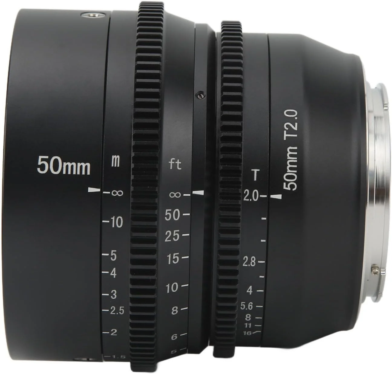 لنز سینمایی 50mm T2.0 GOWENIC با دیافراگم بزرگ، فول فریم، فوکوس دستی، مناسب برای دوربین های R RED, R3, R5, R6, RP با دهانه اتصال