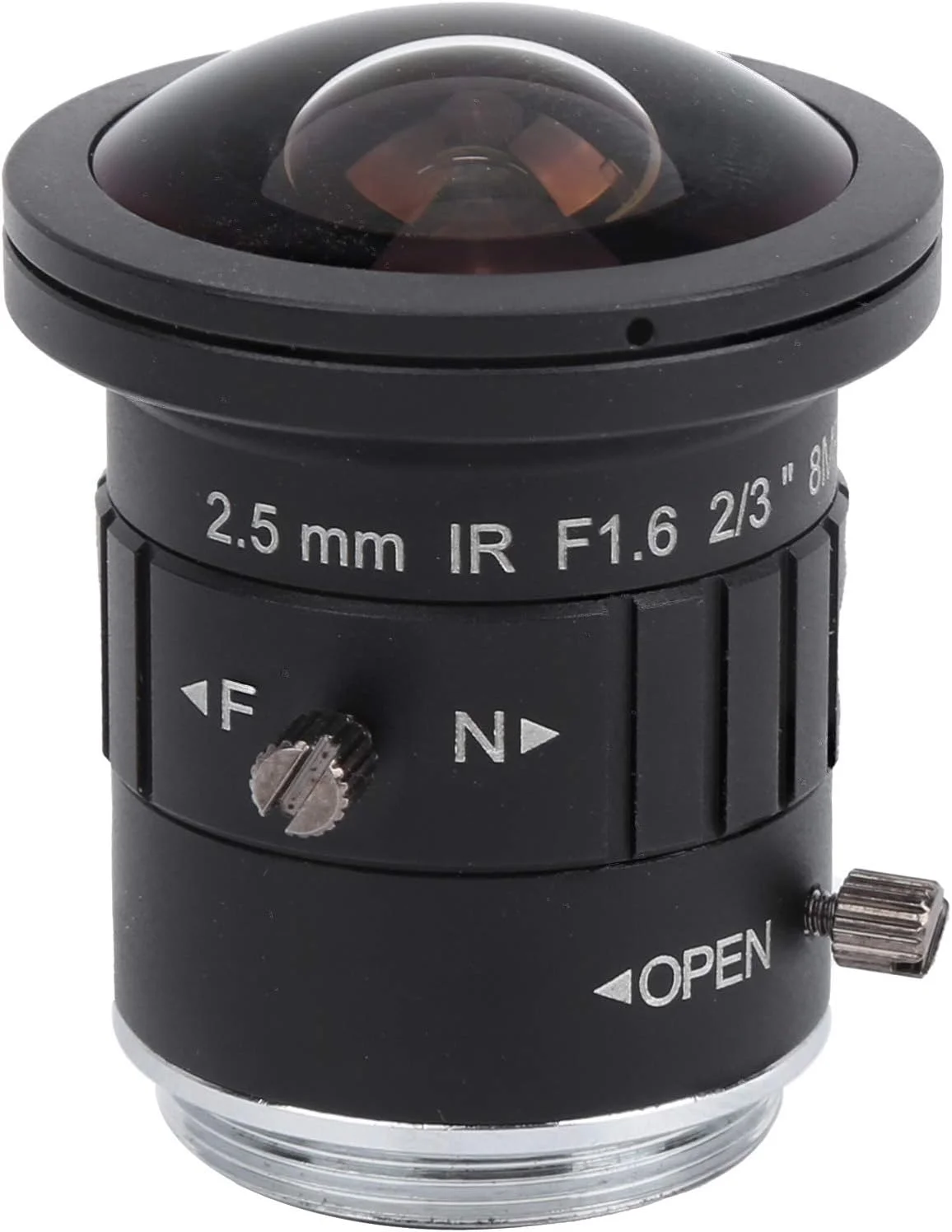 لنز دوربین 8 مگاپیکسلی، لنز دوربین مداربسته، 2.5 میلی‌متر FL، لنز با کیفیت بالا 8 مگاپیکسل، نصب و جداسازی آسان، دیافراگم دستی، استفاده راحت