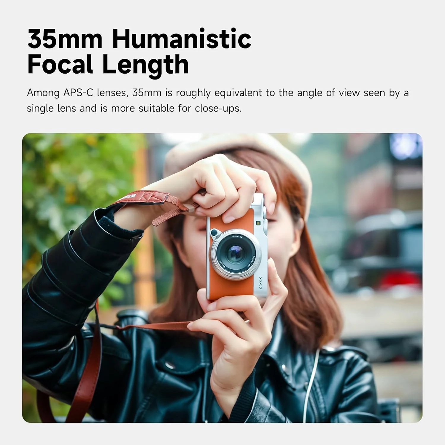 لنز دوربین بدون آینه 35mm F1.7 با دیافراگم بزرگ و فوکوس دستی برای پرتره (M4/3، نقره ای) Brightin Star