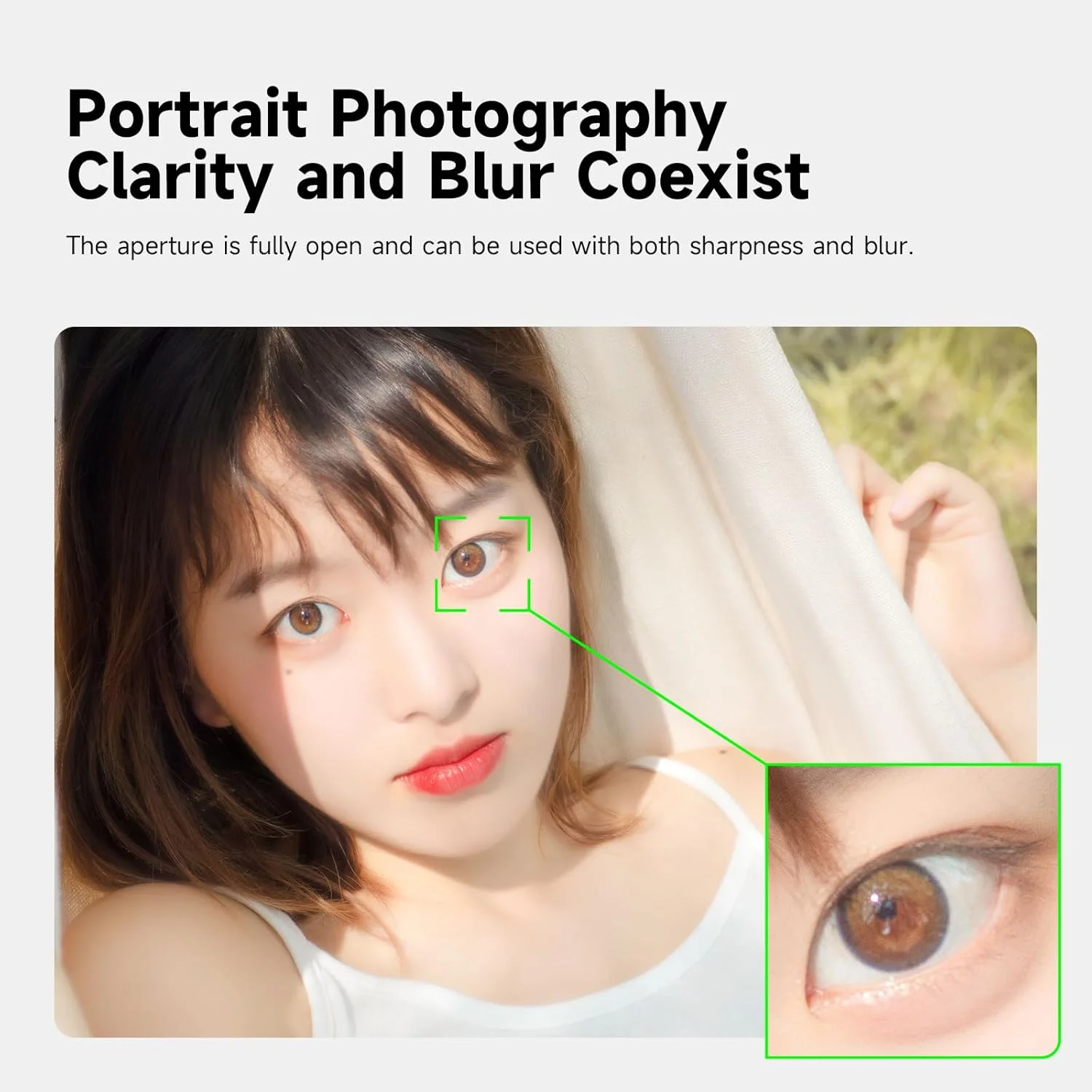 لنز دوربین بدون آینه 35mm F1.7 با دیافراگم بزرگ و فوکوس دستی برای پرتره (M4/3، نقره ای) Brightin Star