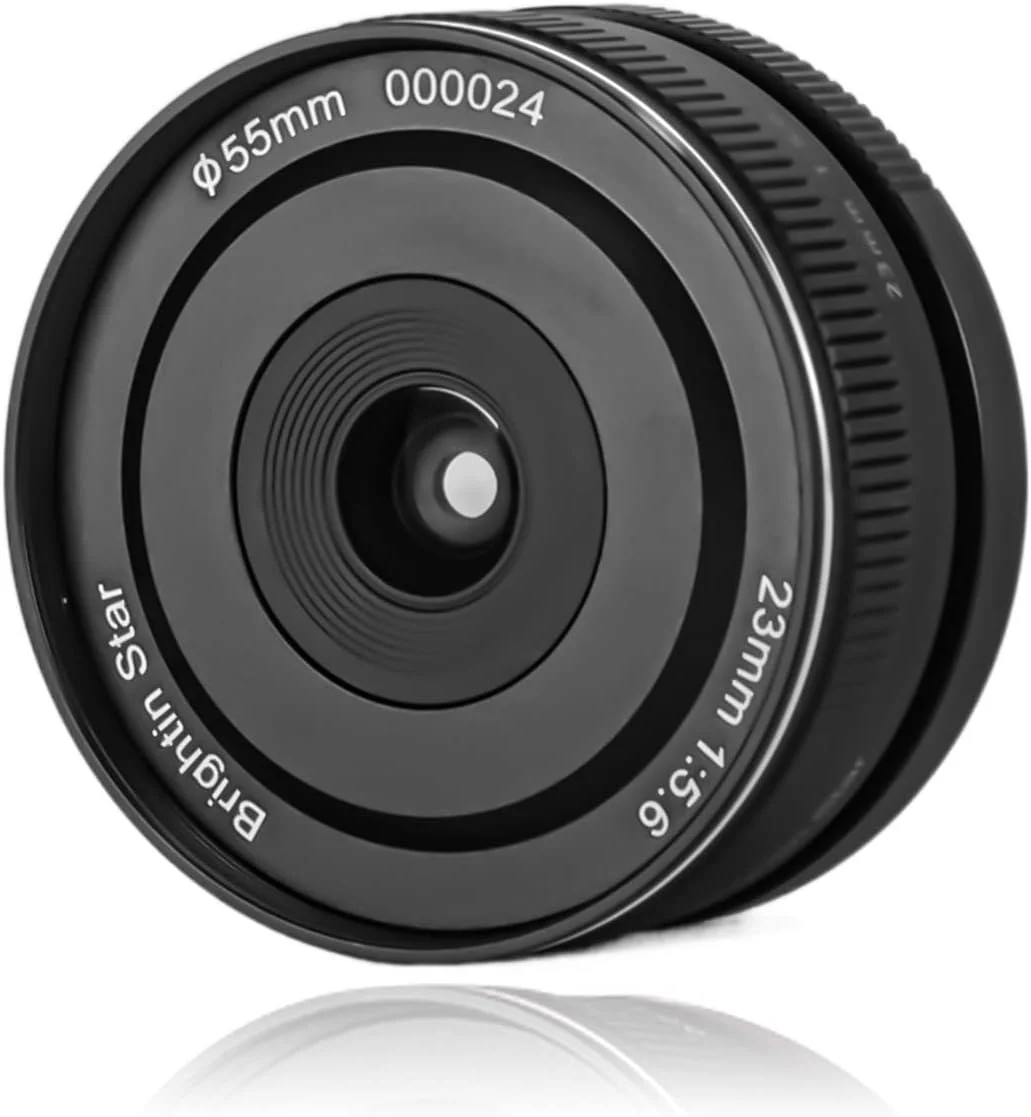 لنز دوربین بدون آینه برای عکاسی خیابانی و پرتره Brightin Star 23mm F5.6، مناسب برای Sony ZV-E10, A7IV, A6400, A7II, A7SIII, A7III, A7C, A6600, A6100, A7RIV, A6000, A7RIII
