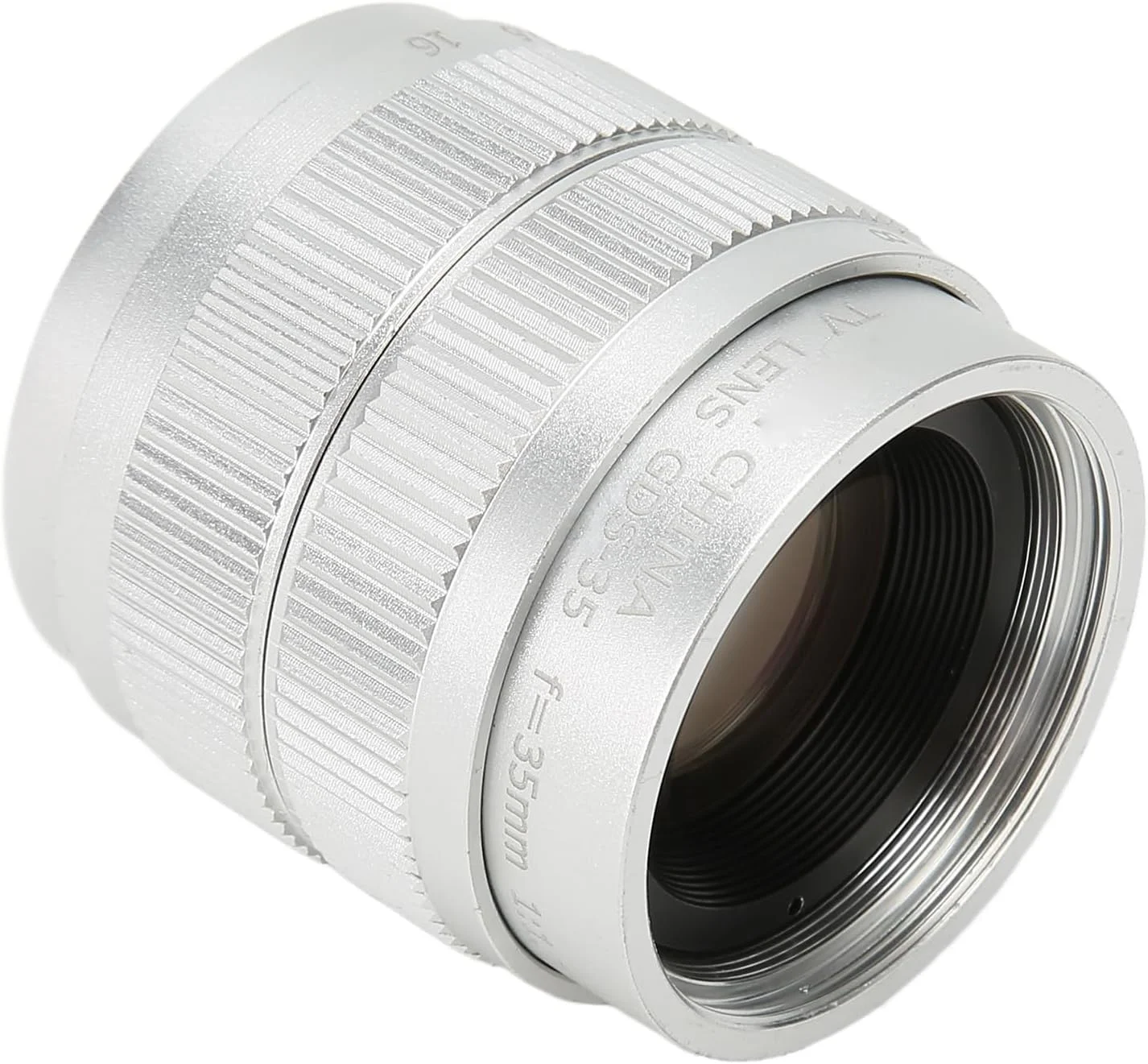 لنز زاویه باز 35 میلی‌متری F1.7 با فوکوس دستی Bewinner برای دوربین‌های بدون آینه با مانت C، لنز تله‌سین ثابت با دیافراگم بزرگ قابل حمل، هدیه ای برای علاقه مندان به عکاسی (نقره ای)