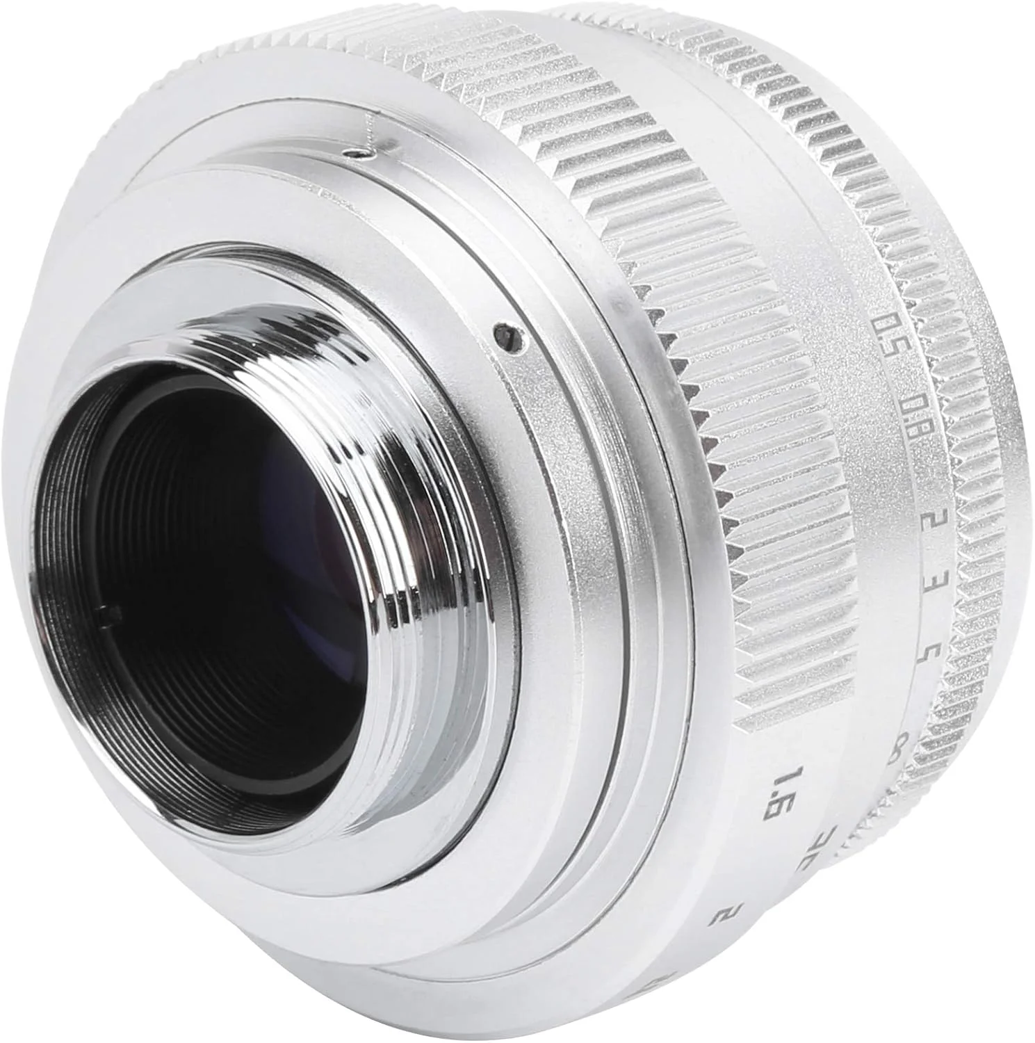 لنز دستی Bewinner، لنز دوربین با فوکوس ثابت و دیافراگم بزرگ برای دوربین پرتره (نقره ای)