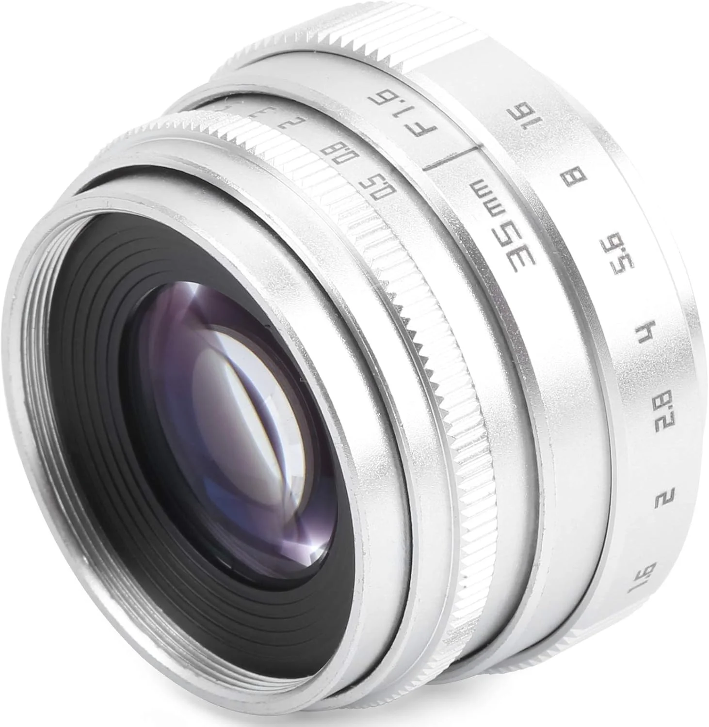 لنز دستی Bewinner، لنز دوربین با فوکوس ثابت و دیافراگم بزرگ برای دوربین پرتره (نقره ای) لنز دستی Bewinner، لنز دوربین با فوکوس ثابت و دیافراگم بزرگ برای دوربین پرتره (نقره ای)