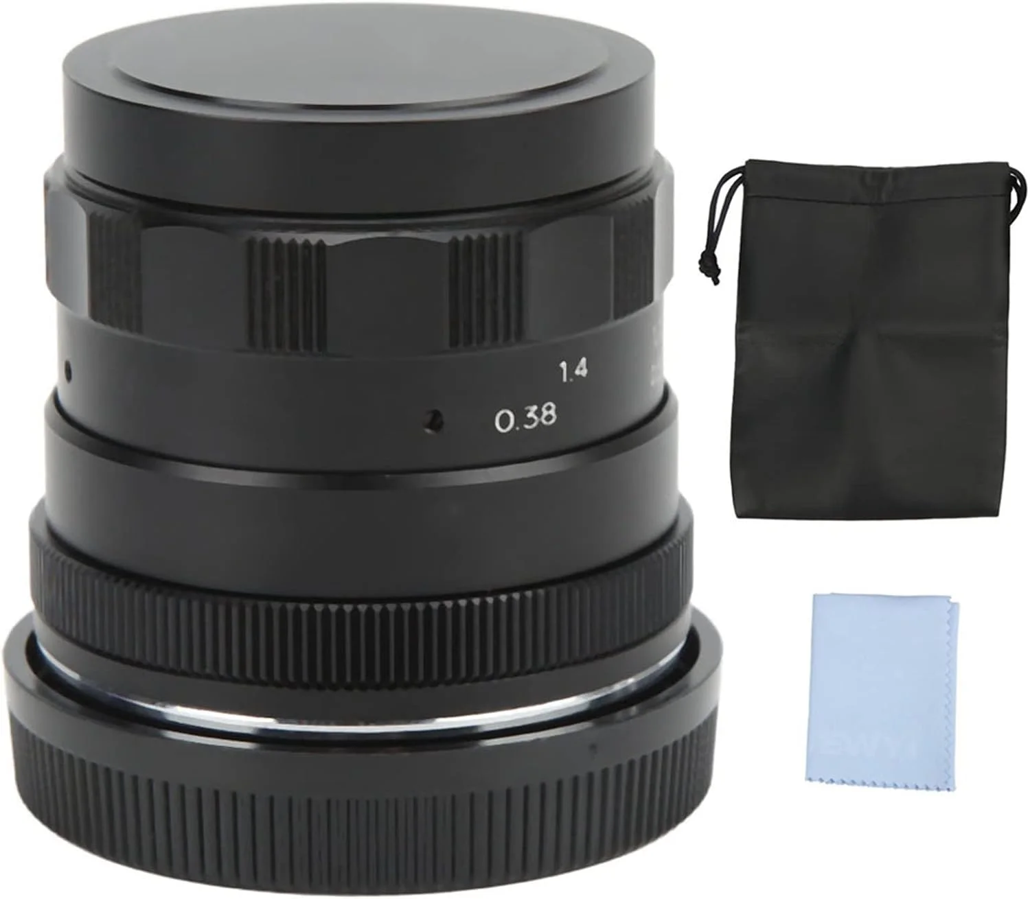 لنز 50 میلی‌متری با دیافراگم بزرگ F1.8 APS C با فوکوس دستی برای مانت EOS M مناسب دوربین‌های M2 M3 برای عکاسی از غذا، پرتره و مناظر