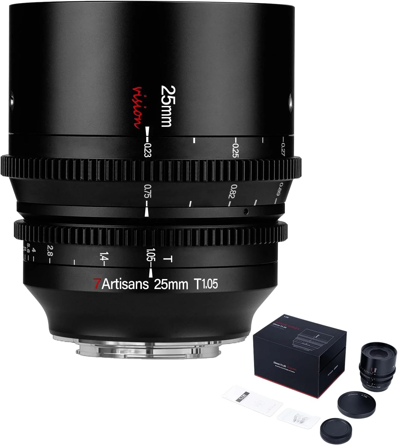 لنز سینمایی 25mm T1.05 با دهانه باز و فوکوس دستی 7artisans سازگار با دوربین های سونی E-Mount